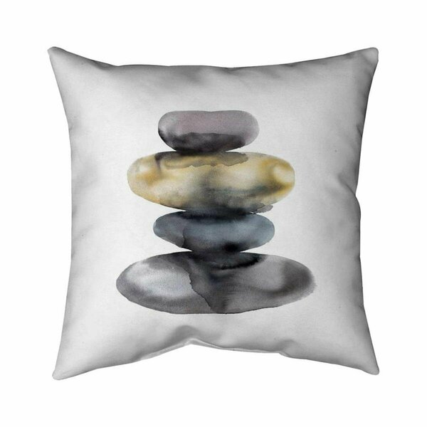 Fondo 26 x 26 in. Hot Stones-Double Sided Print Indoor Pillow FO2793281